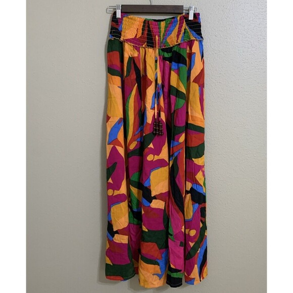 True‎ Destinations Women’s Swim Coverup Relaxed Pants Wide Leg Multicolor Size L - Picture 2 of 6